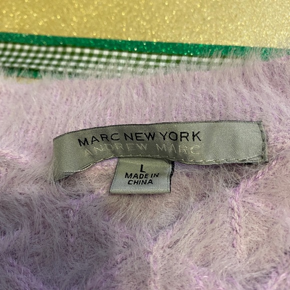Andrew Marc New York Lilac Knit Sweater - Picture 3 of 4